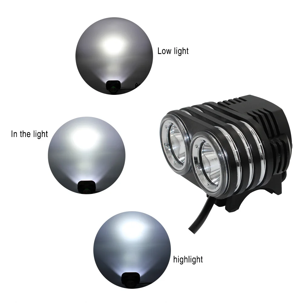 LED Bike Light Front Handlebar Headlight Flashlight Cycling XM L2 Led Light DC charing port Bicycle Head Light Lamp Torch