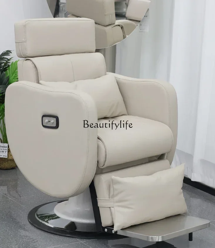 

Electric Head Therapy Hairdressing Chair for Hair Salon Can Be Put down Hair Cutting Chair