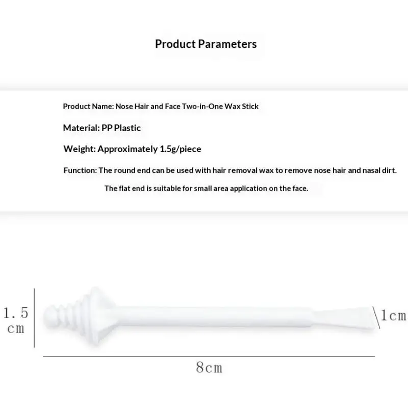 Nose Wax Sticks 20PCS Painless Nose Hair Removal Applicators Skin-friendly for Sensitive Nose Home Daily Use