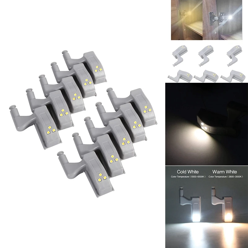 

LED Hinge Light Universal Cabinet Cupboard Hinge LED Night Light For Kitchen Home Bedroom Lamp