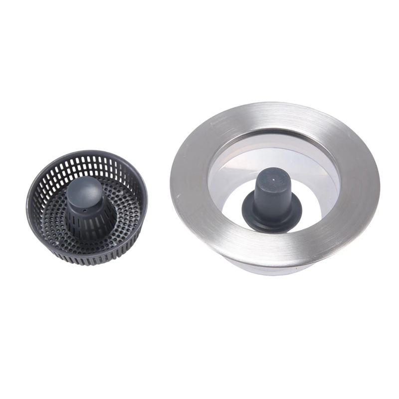 Kitchen Sink Odor Filter, Stainless Steel Sink Bounce Core Drain Strainer, Kitchen Sink Drain Strainer