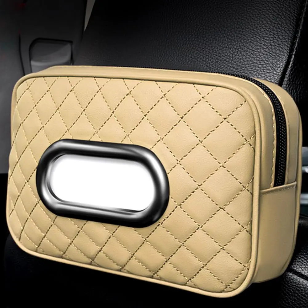 

Car Tissue Holder, Extra Large Capacity car Tissue Box can Hold 130-180 tissues per Box, Size: 7.9\x5.1\x2.4\