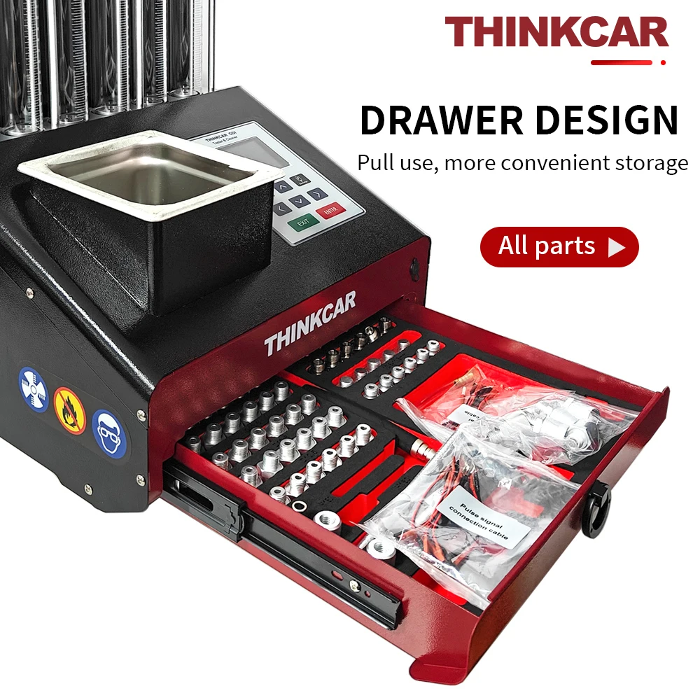Tlf thinkcar original bico injetor de carro, limpador ultrassônico, teste gdi200, teste automático inteligente com base de dados