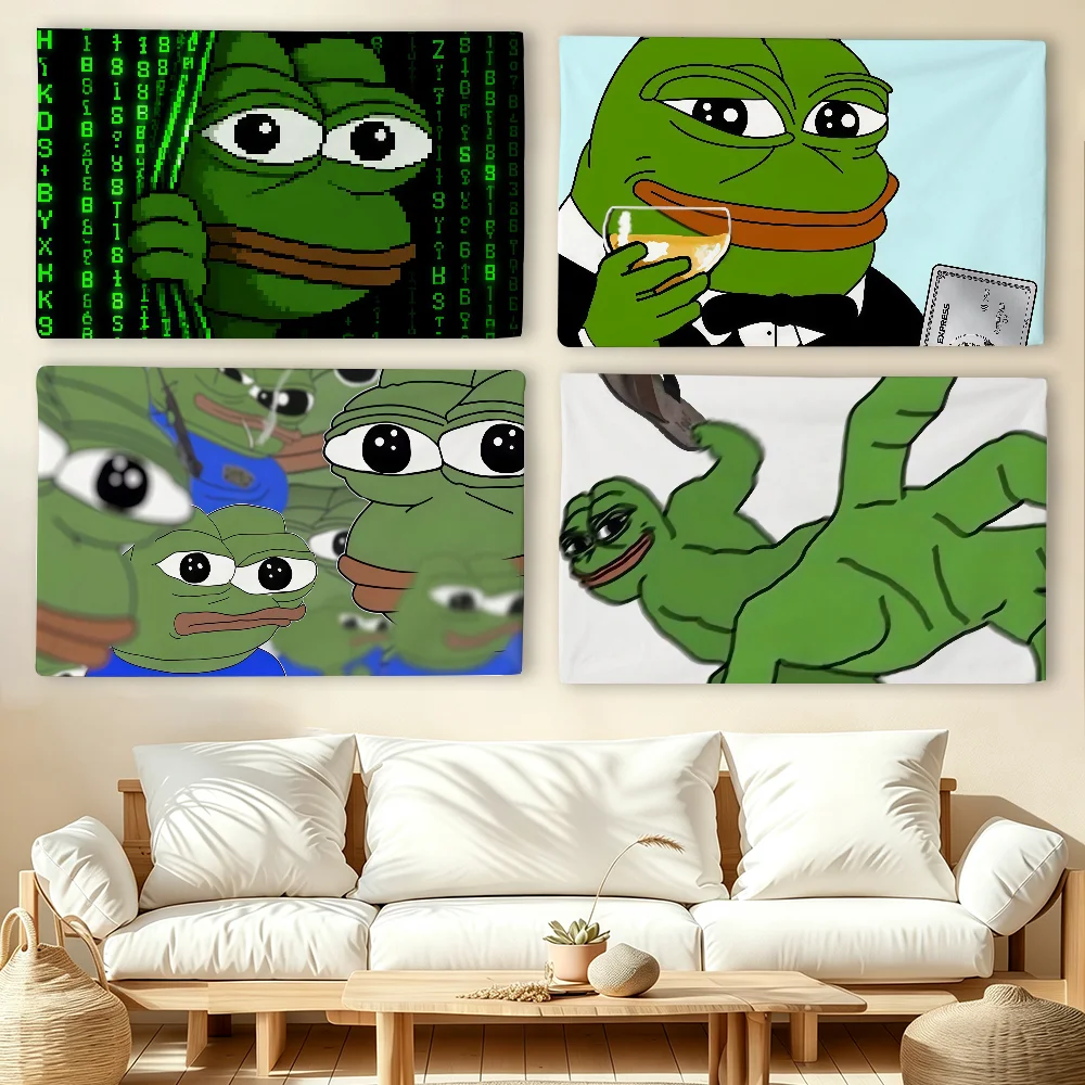 Funny P-Pepe the F-Frog flag For Living Room Home Dorm Decor Wall Outdoor Camping Party Banner Gifts