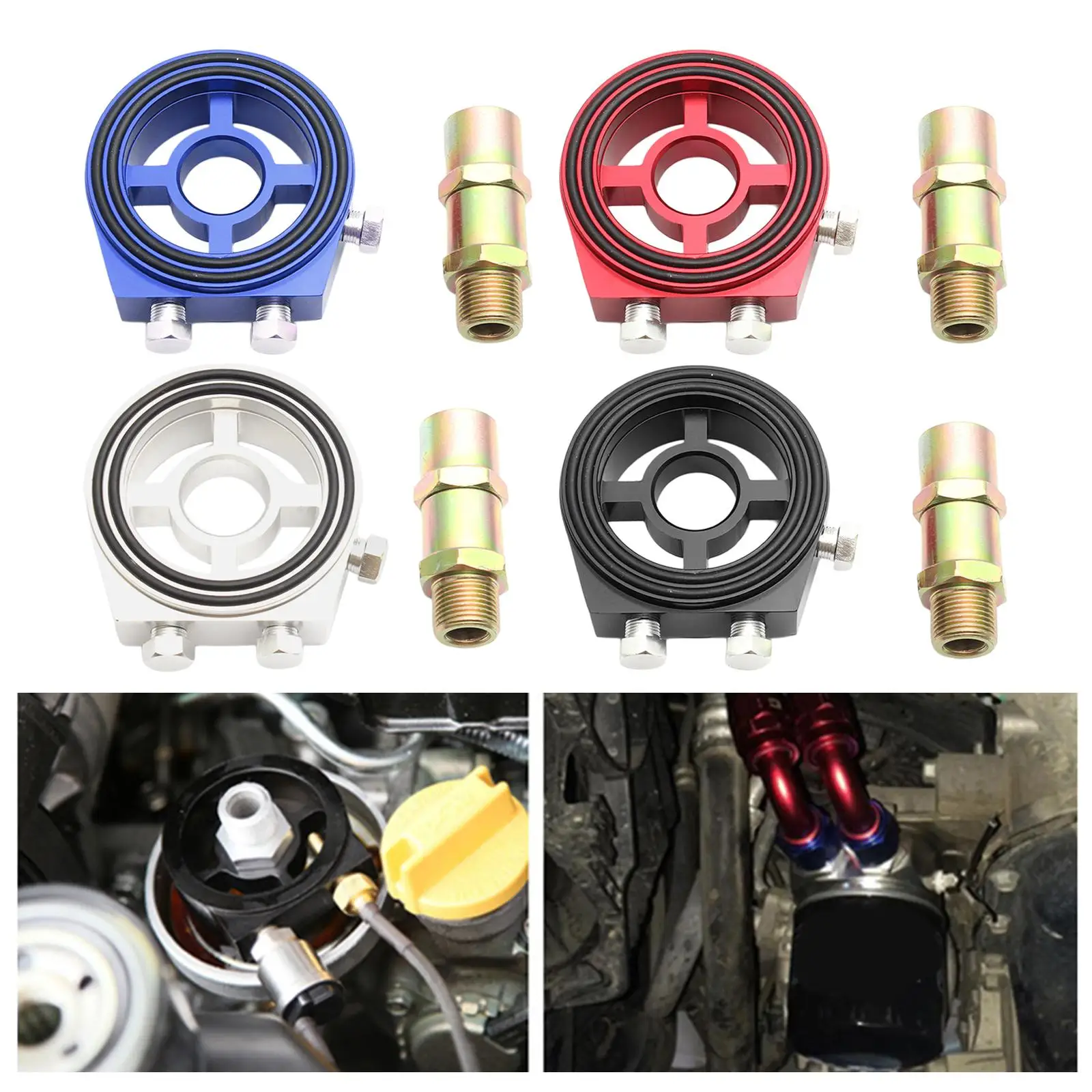 

Auto Oil Filter Sandwich Sandwich Plate Adapter Aluminum Universal