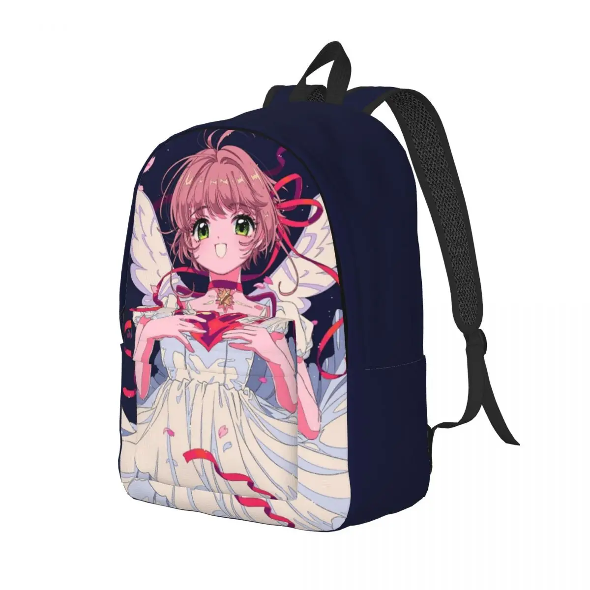 Cardcaptor Sakura Magical Heart Of Angel for Teens Student School Book Bags Daypack Middle High College Lightweight