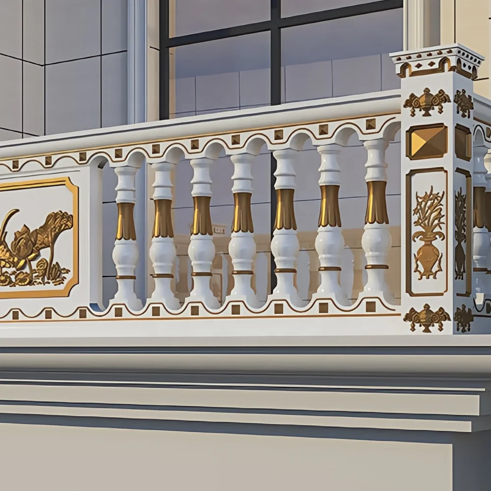 Best Sellers Railing Mould New Models Outdoor Railing Design Products Fence Modeling Balcony Rails and Balcony Deck Rails