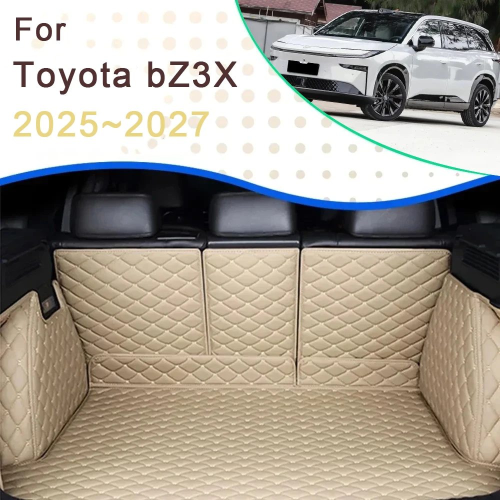

Car Rear Trunk Mats For Toyota bZ3X EG10 AY502 2025 2026 2027 5seat Waterproof Mats Storage Pads Carpets Auto Accessories