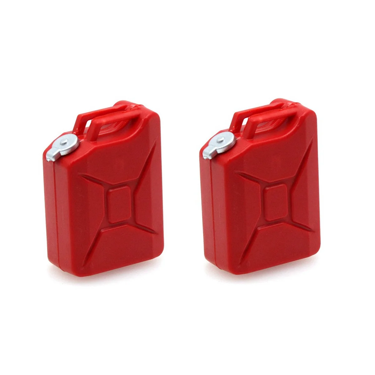 4 Uds Mini herramientas de decoración de tanque de combustible de simulación para 1/8 1/10 coche trepador de control remoto Axial SCX10 Traxxas TRX4 RC4WD D90, rojo