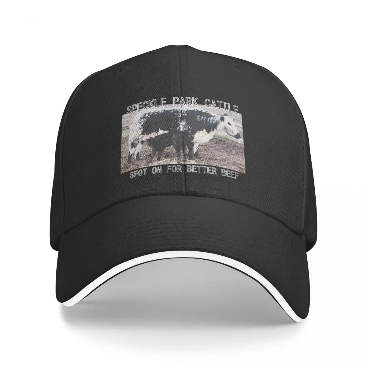 SPECKLE PARK CATTLE, SPOT ON FOR BETTER BEEF Baseball Cap Golf Wear Streetwear Mens Tennis Women's