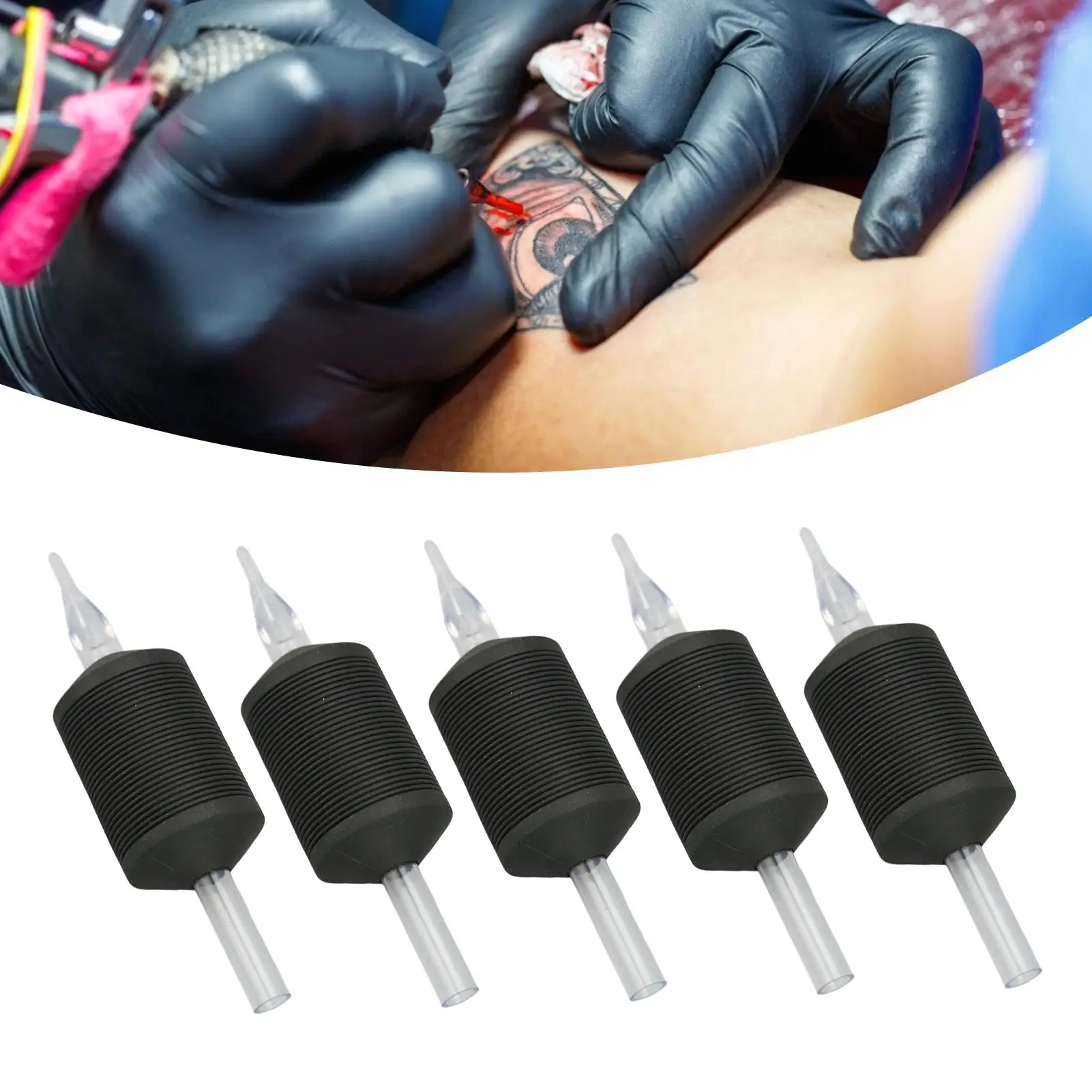 Disposable Tattoo Hand Tube Grip - 30mm For Coil Tattoo Machine