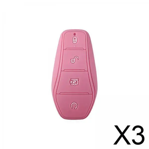 

Luminous Silicone Key Fob Cover Case Pink Durable Protection for BYD Atto 3 Car Entry Remote Control Accessory