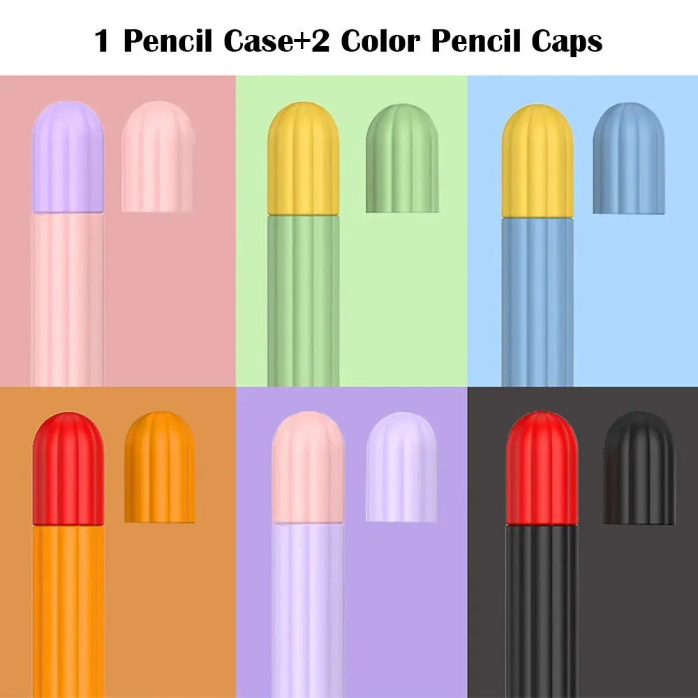 Liquid Silicone Tablet Pencil Case 2nd Gen Not Affect Charge Touch Screen Pen Cover Anti Slip Ergonomic for Apple Pencil 2/Pro