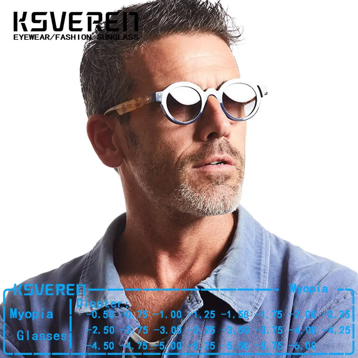 

Round Black Prescription Myopia Sunglasses Men Women Thick Frame Tinted Nearsighted Glasses Outdoor Shade Driving Sun Glasses