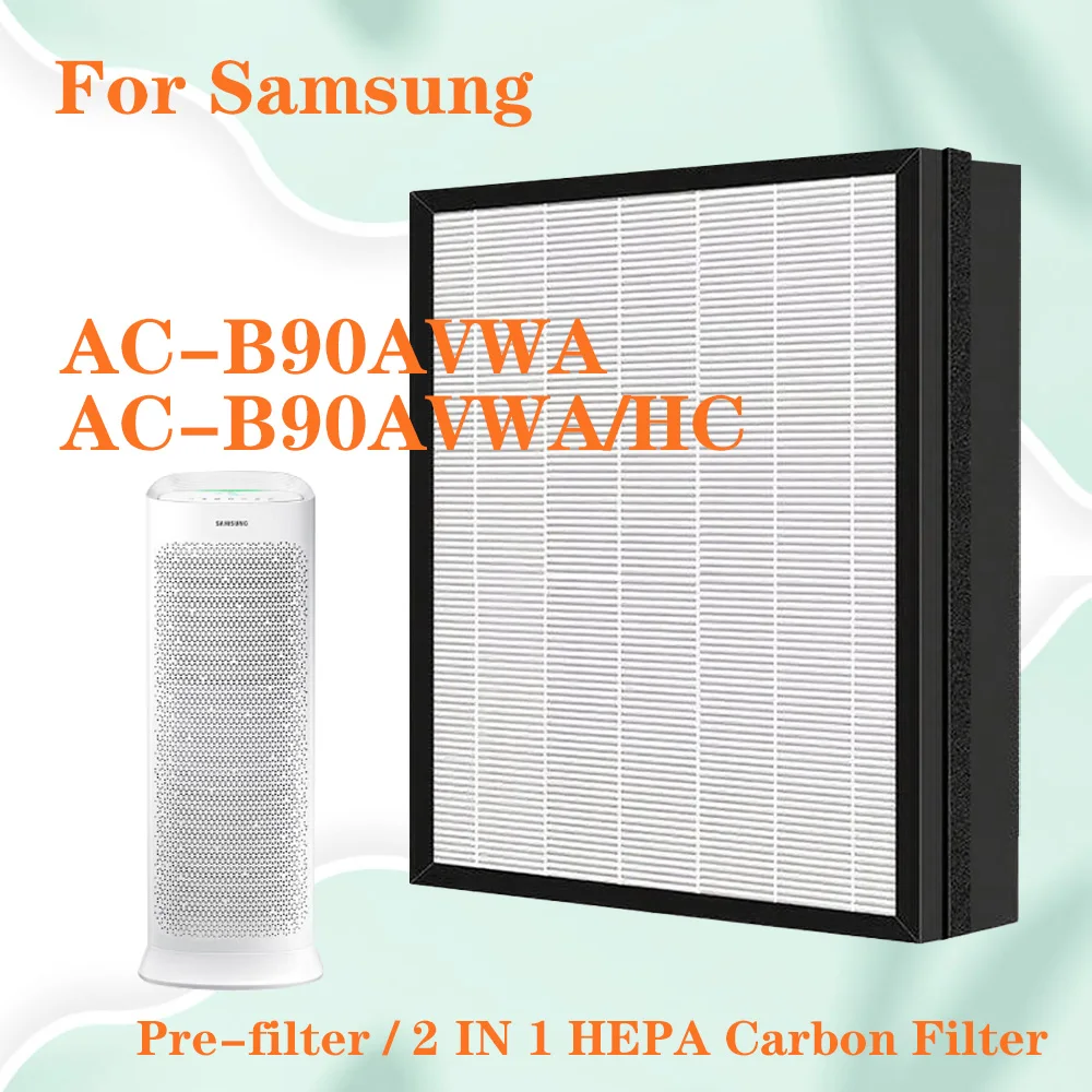

Для Samsung AC-B90AVWA/HC AC-B90AVWA Сменный фильтр HEPA для очистителя воздуха и фильтр с активированным углем