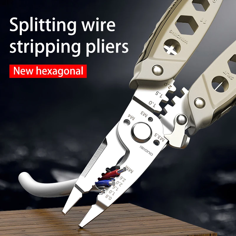 Multifunctional Wire Stripping Pliers, Special For Electrician, Wire Stripping Tool, For Winding Cutting Wire image 2