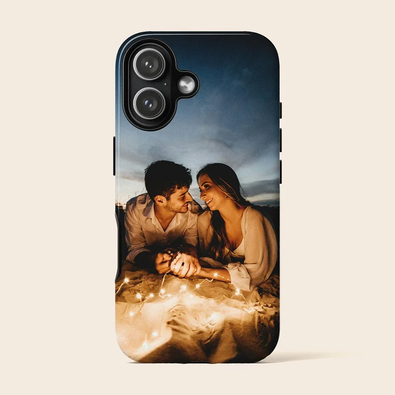 

Personalized Couple Picture Image Phone Case Custom Photo for iPhone 17 Air16 16e 15 14 13 12 Plus Pro Max Valentine Gift