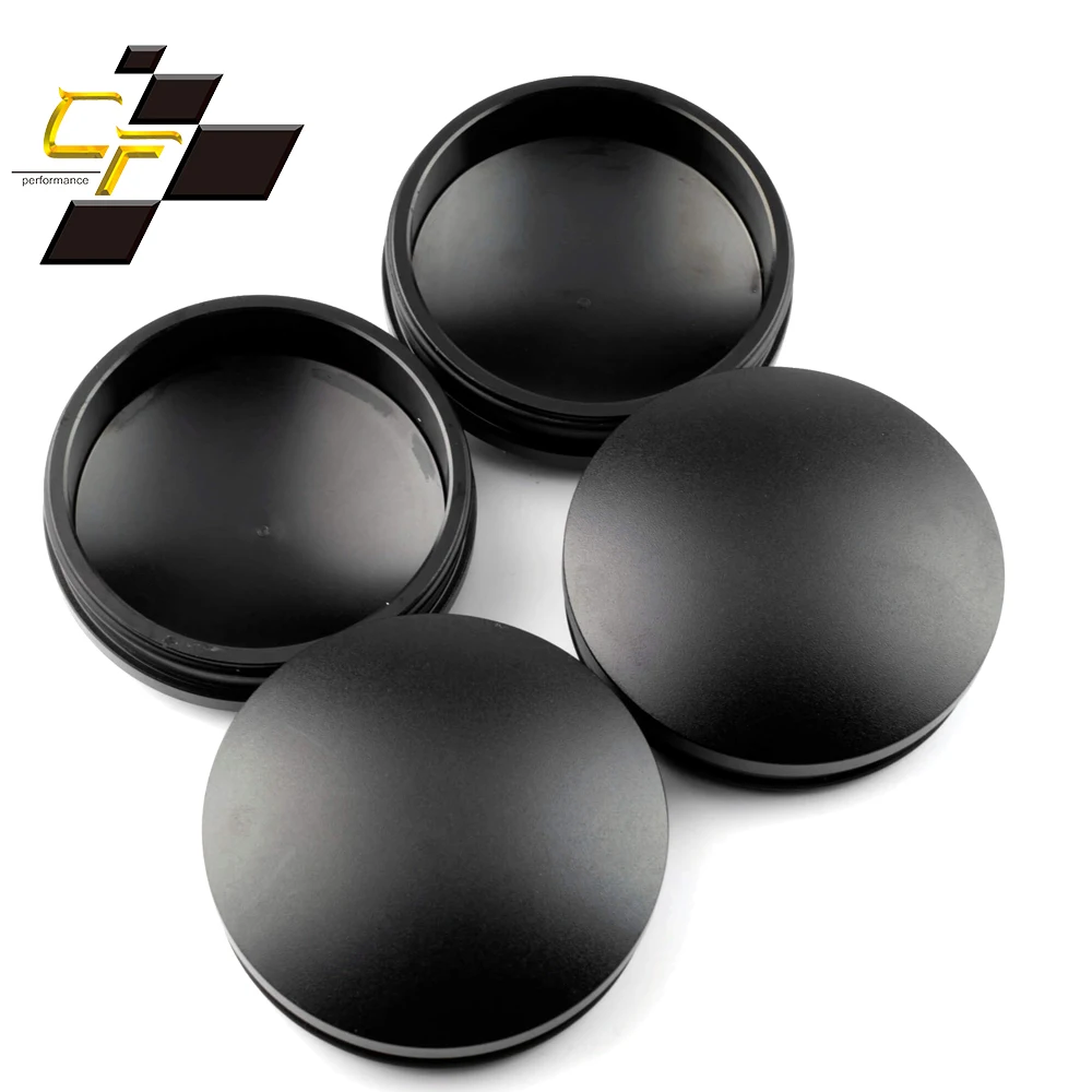 

4pcs OD 69mm/2.71in ID 66mm/2.58in Aolly Wheel Center Cap For Rims Hub Cover Metal Refits Automotive Car Accessroies Black