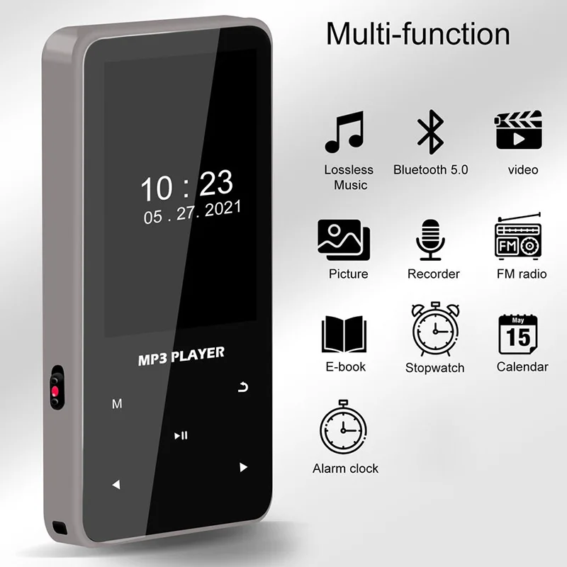 

Mp3 player small music player walkman can be external students read novels bluetooth with screen