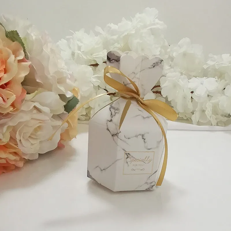 10 Stück Fischschwanz-Vase, Pralinenschachtel, Blumenmuster, Hochzeitstag, Geschenkbox, Verpackung, Box mit Band, Babyparty, Geburtstag, Party-Dekoration – Detail 26