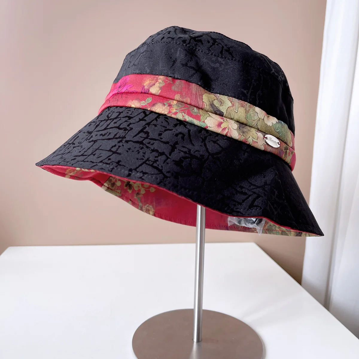 Delicate printing fisherman hat women's high quality cloud gauze visor hat elegant temperament basin hat all fashion hats