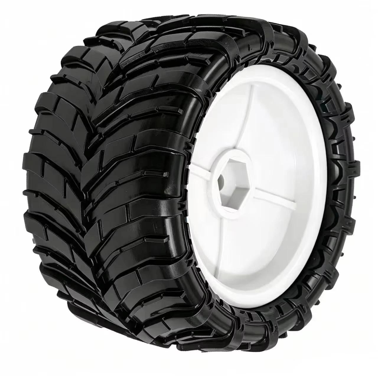 4Pcs 1/14 1/16 RC Monster Truck Wheels & Tires Rubber Tyre Upgrade Parts for Arrma Kraton MJX UDI ZD Racing SuccXu WLtoys RC Car