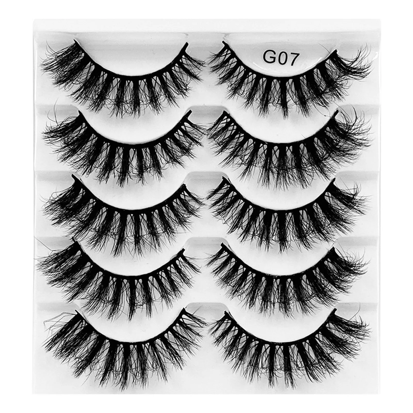 Cosplay Volume False Eyelashes Pack Soft Reusable Faux Volume Fake Eyelashes for Evening Party Makeup