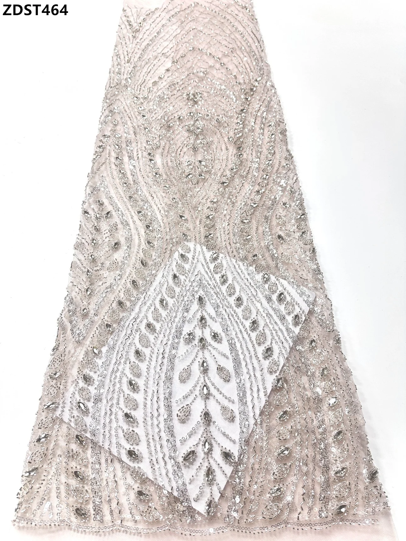 Tela de encaje de malla con cuentas africanas francesas de lentejuelas pesadas de lujo, tela de encaje de lentejuelas nigerianas brillantes de primera calidad, vestido de novia