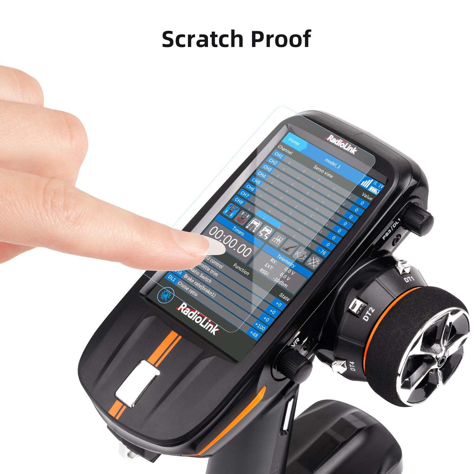 Radiolink RC8X Screen Protector Full Cover Protective Film Sticker Original Accessory Replacement for RC8X Transmitter