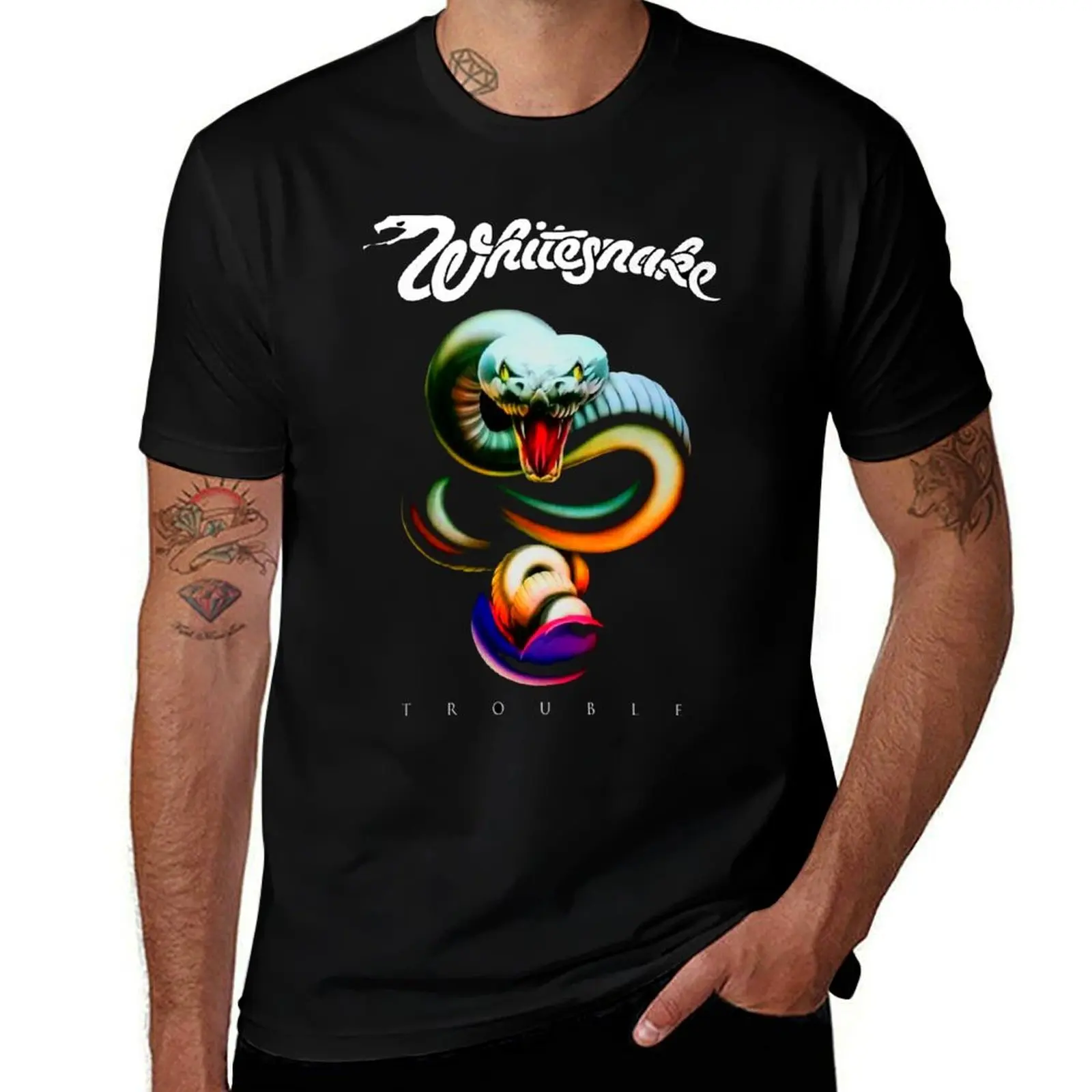 

whitesnake new logo T-Shirt t shirts with prints t shirt man designer graphic t shirts for man T-Shirt