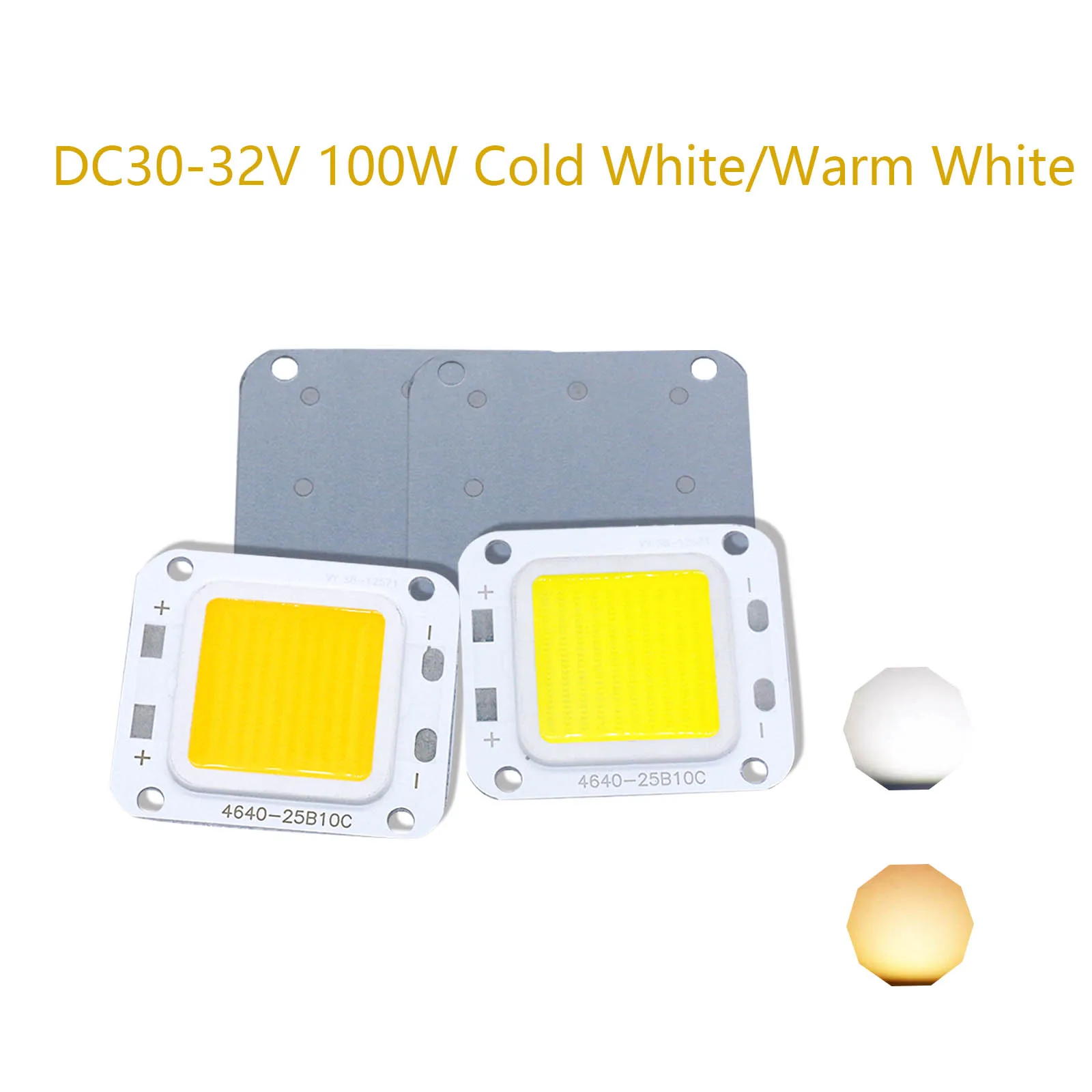 

5Pcs/Lot High Power10000mA LED COB Chips 100W Light Bead SMD DIY For LED Bulb Cold Warm White FloodLight Spot Light Portable LED