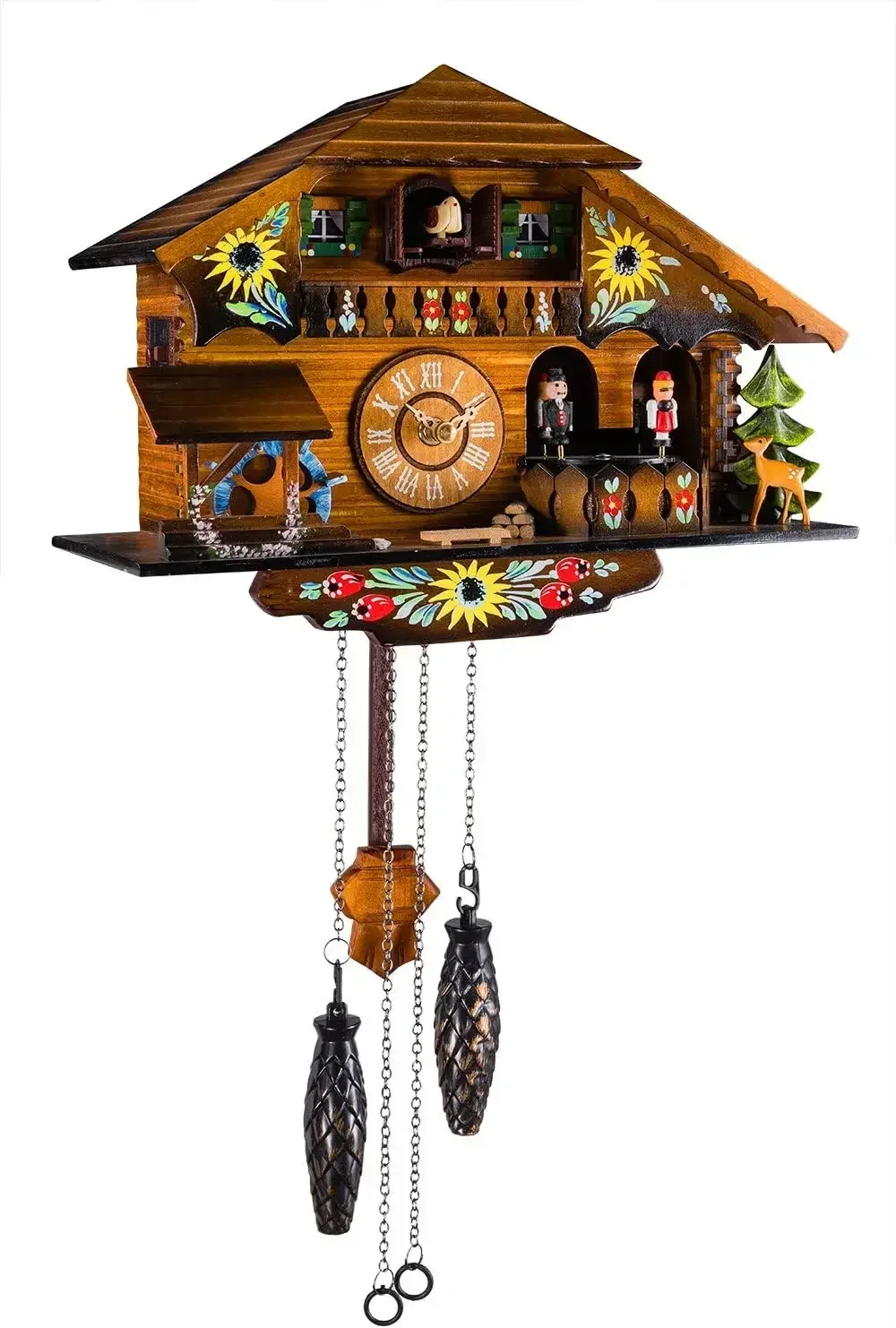 Cuckoo Clock Pendulum Quartz Wall Clock Black Forest House Home Decor