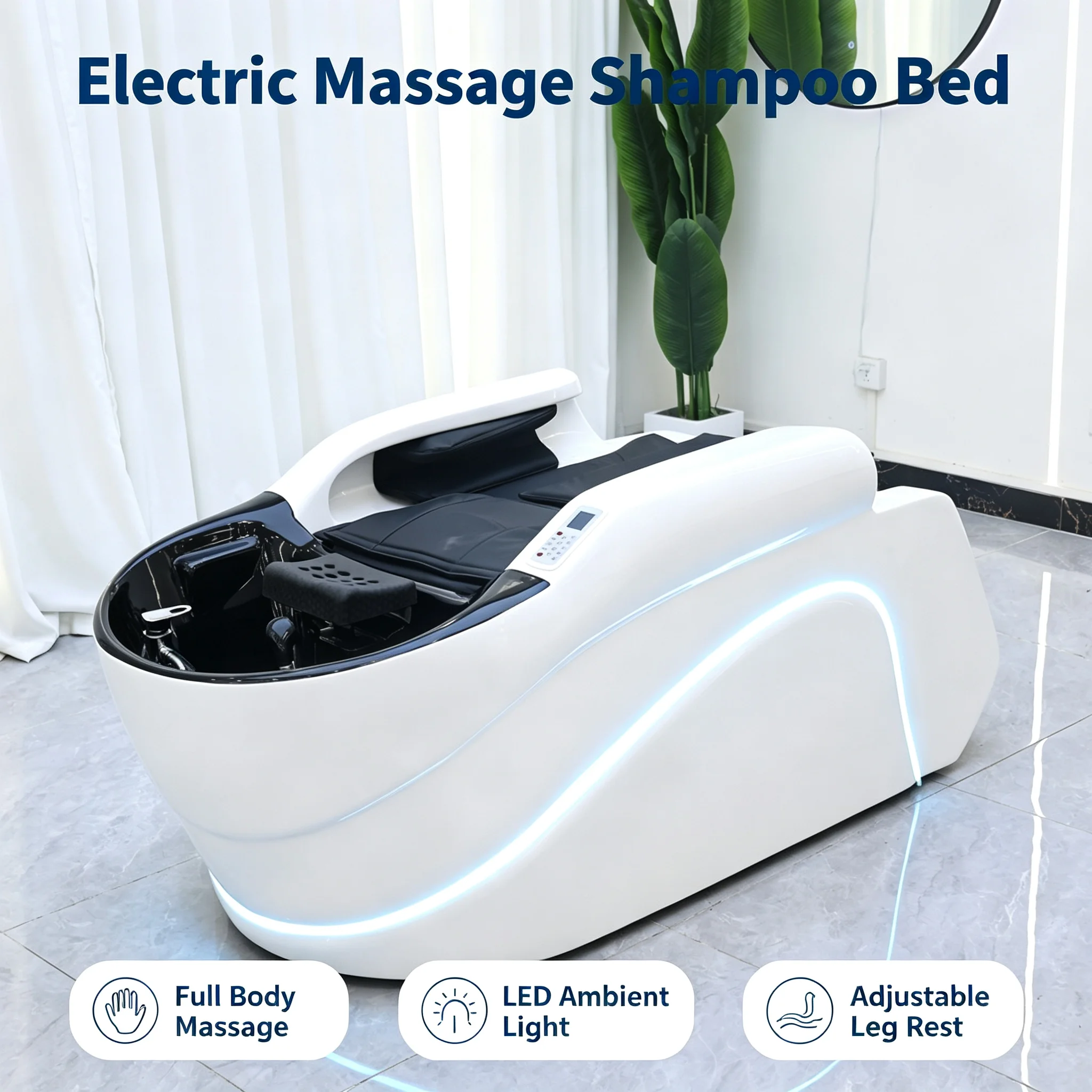 Multifunctional Electric Massage Shampoo Bed Water Circulation Professional Head Spa for Salon Barbershop