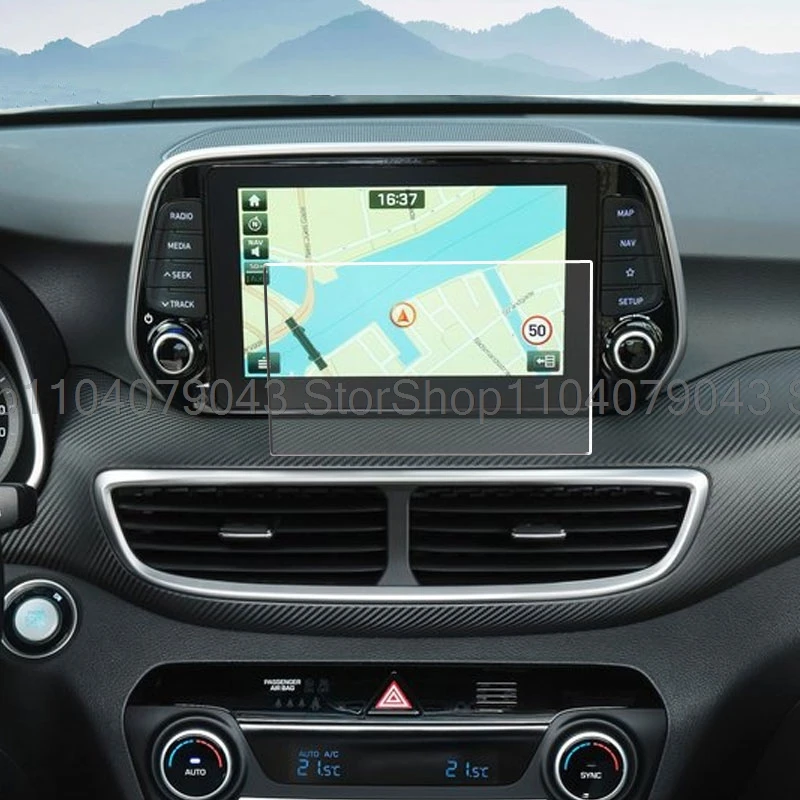 

Защитная пленка из закаленного стекла для Hyundai Tucson 2019, автомобильное радио, GPS-навигация, сенсорный экран, аксессуары против царапин