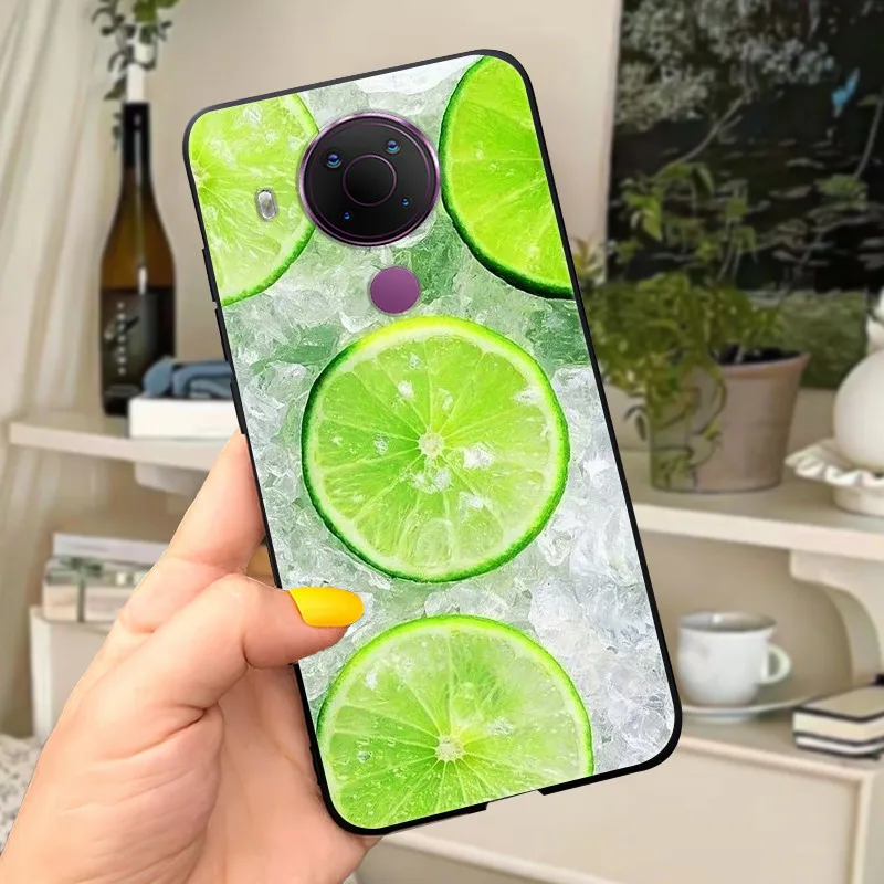 لنوكيا 5.4 حافظة لينة سوداء سيليكون الهاتف الغطاء الخلفي لنوكيا 5.4 حافظة Nokia5.4 TA-1333 TA-1340 TA-1337 TA-1328 TA-1325 Cat