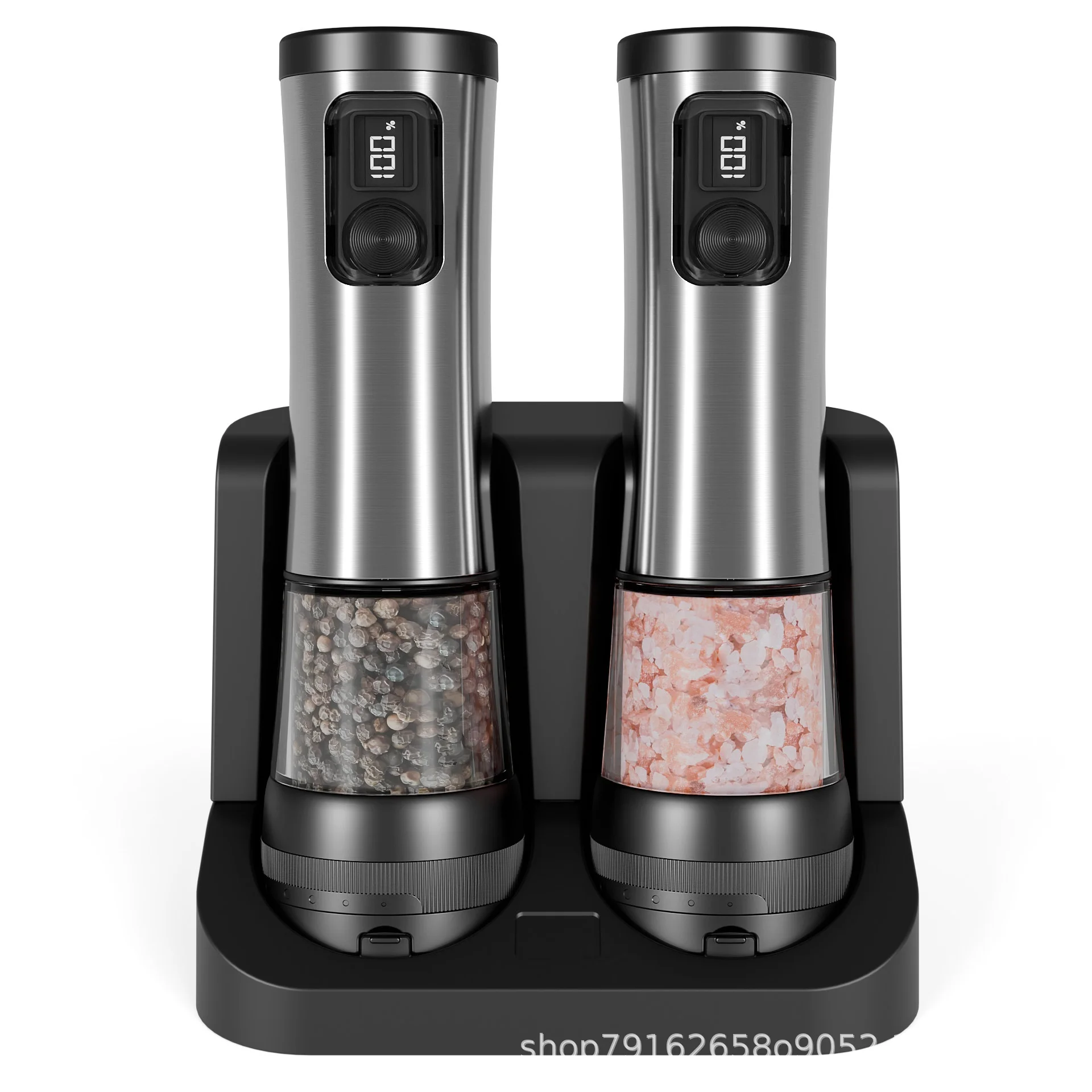 Electric Stainless Steel Kitchen Appliance Grinder Metal Pepper Mill Charger with Charging Function