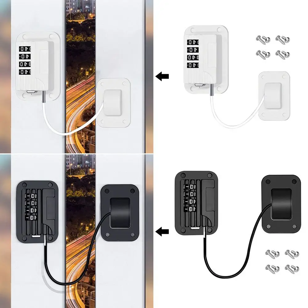 Protección contraseña Digital refrigerador cerradura de combinación ventana cerradura de seguridad límite de posicionamiento cerradura de combinación cerraduras de gabinete
