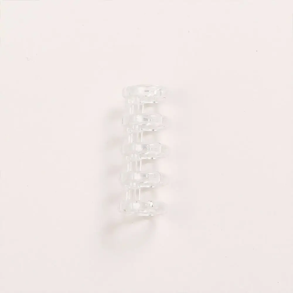 1Pcs Binding Spines Snap Split Binder Rings Learning Cards Stationery Office Supplies Loose Leaf 5 Ring Plastic Binding Combs