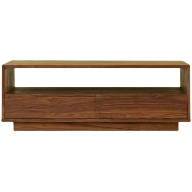 

Nordic black walnut solid wood coffee table modern simple living room rectangular tea table