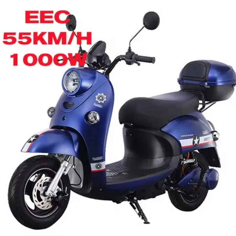 

2025 New StyleChina 1000W EEC Electric Scooter With Pedal 40-50km/h Speed 45-65km Range 60V Voltage Cheap Motorcycle Or Scooter