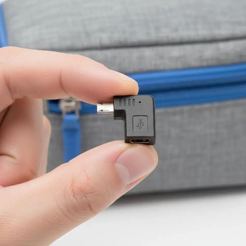 Left Right 90 Angle Type C Female To Micro USB Male Charger Data OTG Cable Adapter DIY Accessories