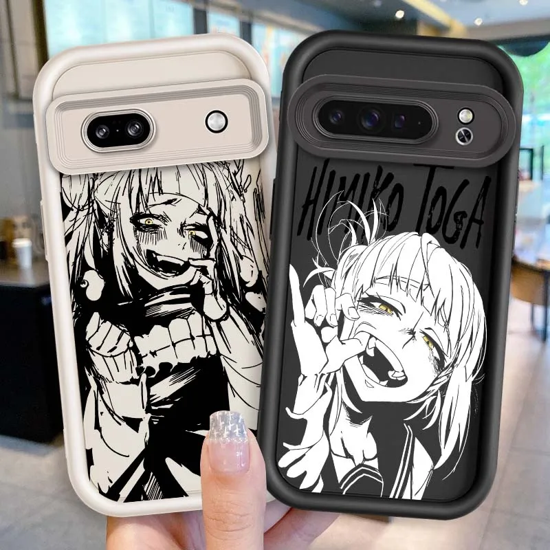 

Himiko Toga Hero A-Academias For Google Pixel 9 8A 8 7 7A Pro XL 5G Eye Ladder Soft TPU Shockproof Cover Phone Case
