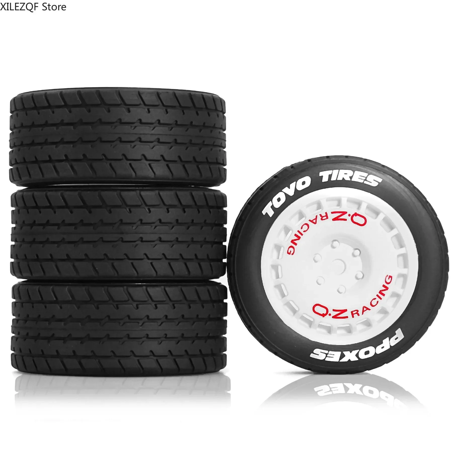 

1/10 1/14 RC Rally Drift Tires 60D On Road Rubber Tyres 12mm Hex for Tamiya HSP HPI KYOSHO XV01 TT02