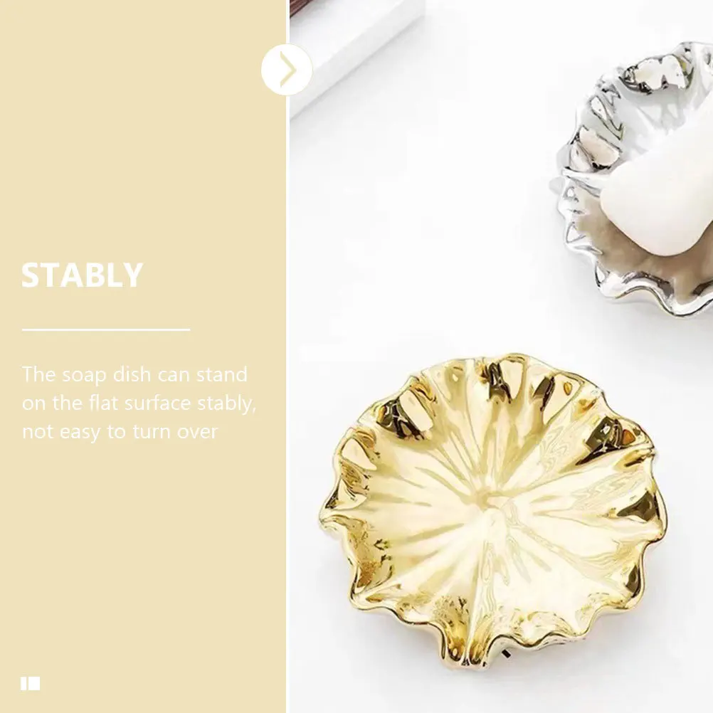 

Современный керамический держатель для мыльницы с эффективной дренажной системой Самоосушивающийся поддон для мыльницы для использования в ванной и кухне