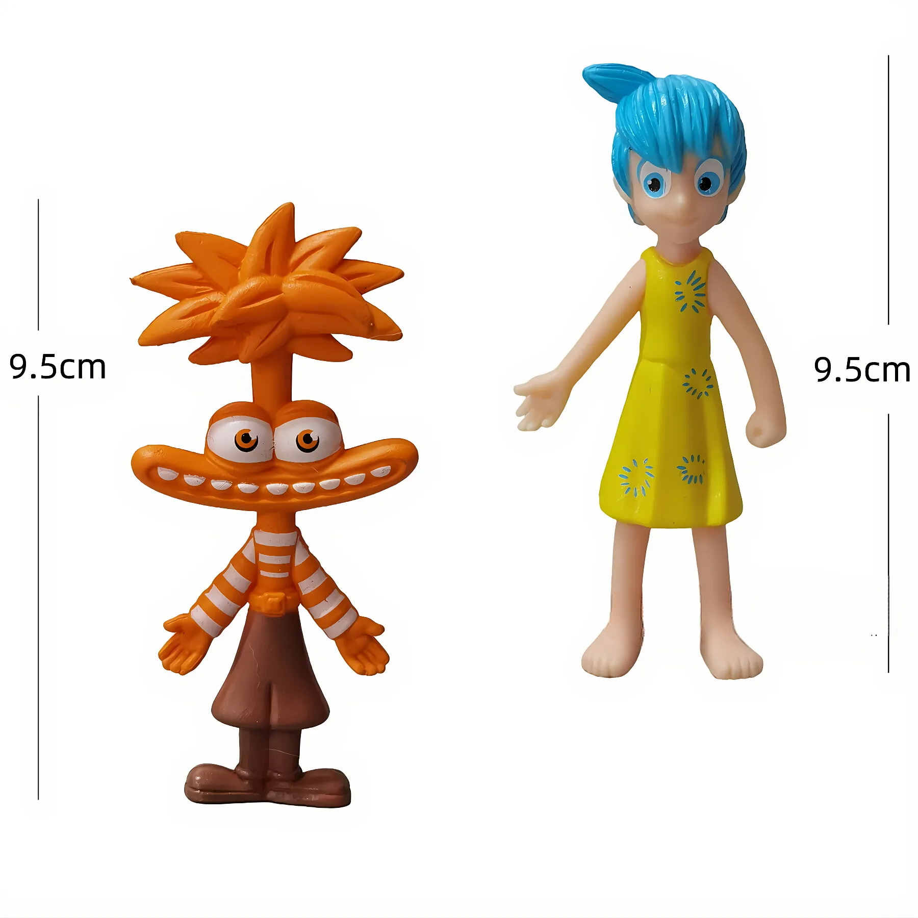 Bonecas de personagem anime fofas para meninos e meninas, presentes de aniversário infantil, ornamentos artesanais de desenhos animados, ornamentos de quarto, Inside Out 2, 6 pcs