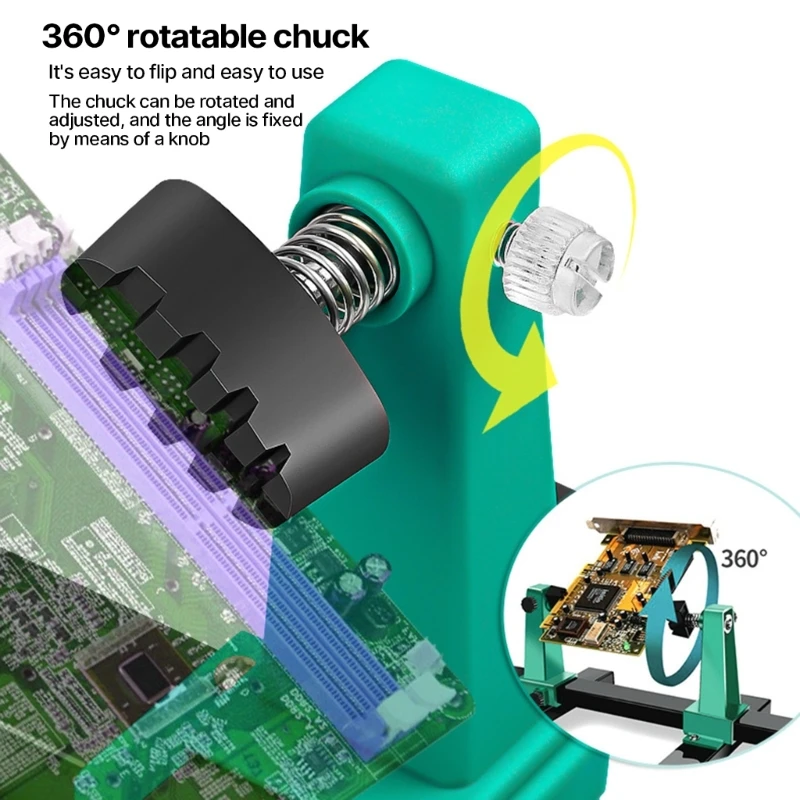 Adjustable PrintedCircuit Board Holder Frame, PCB Holder Frame and Clamping Third Helping Hands Fixtures Clamps