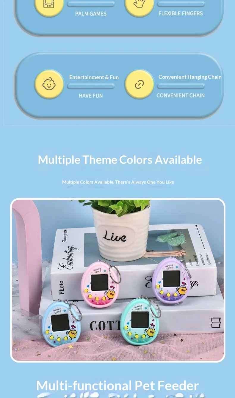 Jouet interactif pour animaux de compagnie virtuel 3D - Édition Collector - Bleu Aqua |   Cadeau parfait pour les vacances et les joueurs