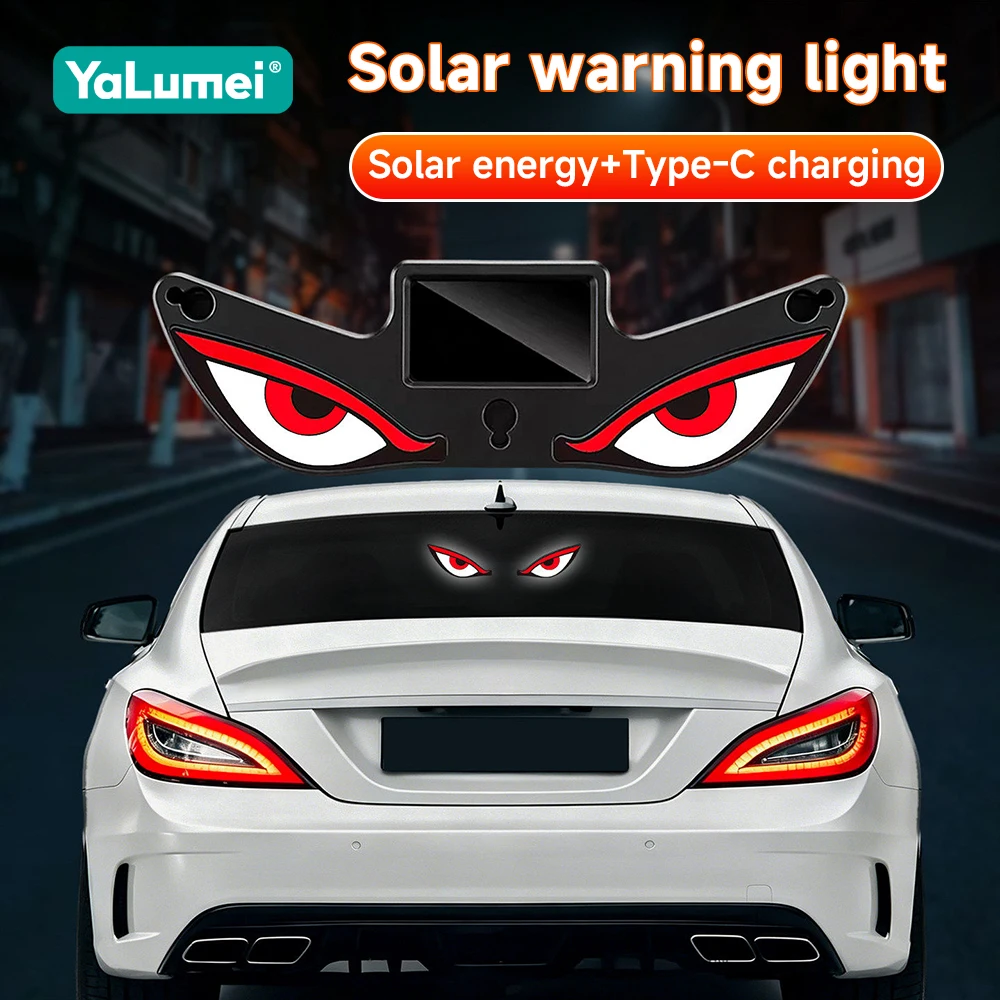 For Changan Deepal S07 2025 2026 2027 Car Solar Devil Eye Warning Light Free of Wiring Lamp Atmosphere Breathing Lamps