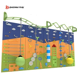 Popular Sports Facilities Adventure Set Children Play Soft Rock Climbing Wall Equipment Indoor Amusing Playground For Sale