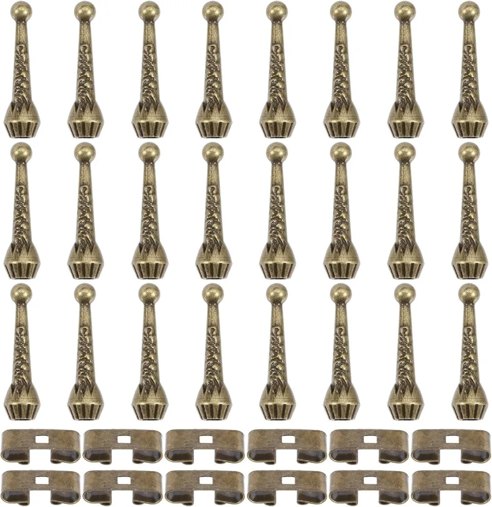 36 шт. комплект фурнитуры для галстука-боло с 24 сменными наконечниками и 12 шт. комплектом для изготовления скользящей застежки